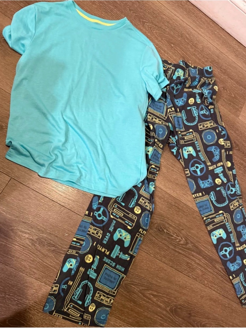 Sonoma Teal Gamer Sleepwear Top - Boys L 14/16